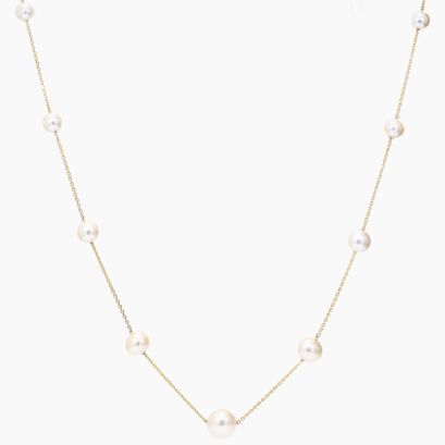 Haiti white freshwater pearl necklace