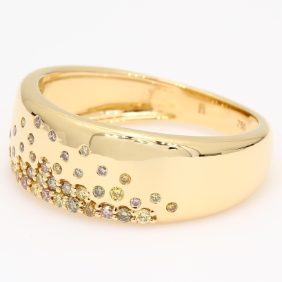 Rave rainbow diamond ring