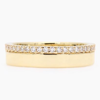 Poet white diamond band