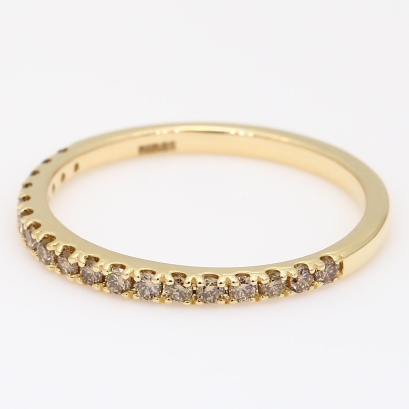 Montage champagne diamond stackable ring