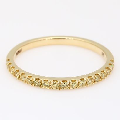 Montage yellow diamond stackable ring