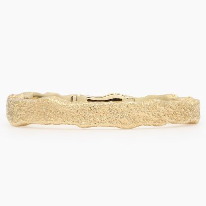 Boranup textured yellow gold band ring