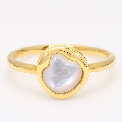 Cove white South Sea Oyster Shell pearl ring
