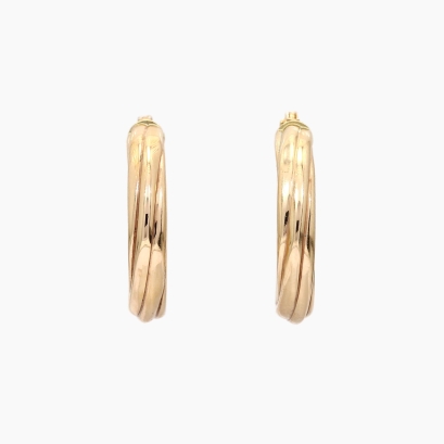 McKenna 16mm twist hoop earrings