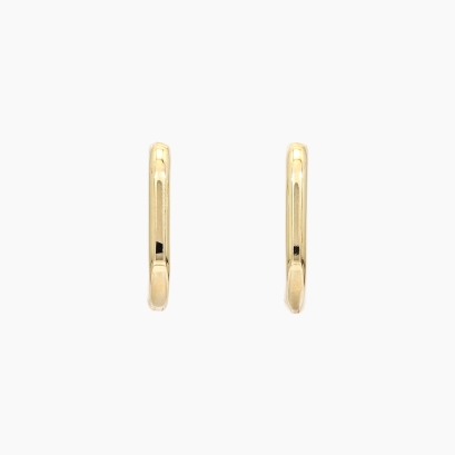 Laura rectangular huggie hoop earrings