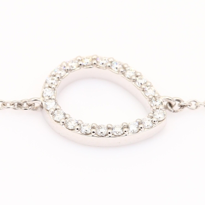 Viola white diamond bracelet