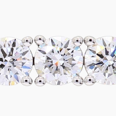 Lovelle 10.9 total carat white lab-grown diamond tennis bracelet