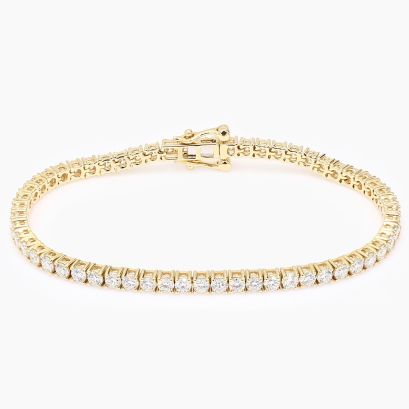 Lovelle 5.16 total carat white lab-grown diamond tennis bracelet