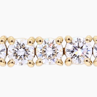 Lovelle 5.16 total carat white lab-grown diamond tennis bracelet