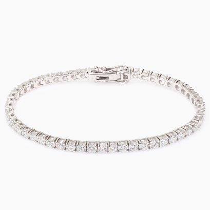 Lovelle 7 total carat white diamond tennis bracelet