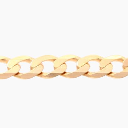45cm 9 karat yellow gold open curb link chain