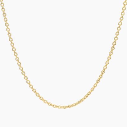 45cm 9 karat yellow gold trace chain