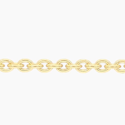 45cm 9 karat yellow gold trace chain