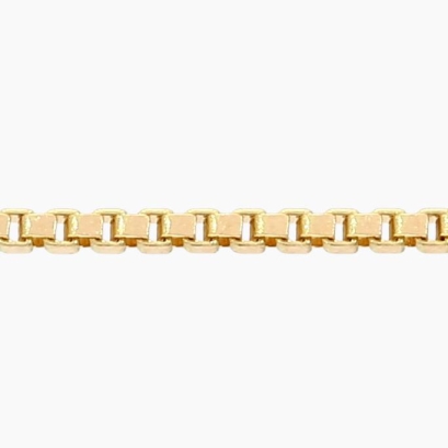 51cm 18 karat yellow gold venetian box chain