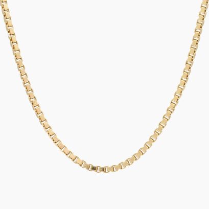 41cm 9 karat yellow gold venetian box chain