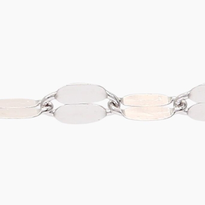 46cm 9 karat white gold Forzatina chain