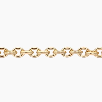 45cm 9 karat yellow gold trace chain