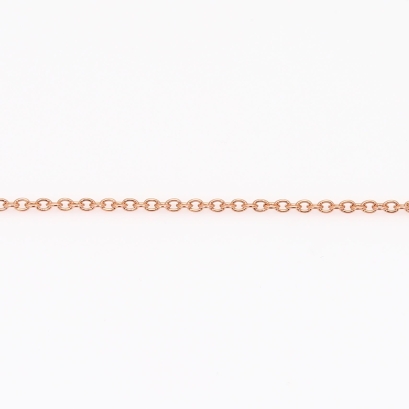 45cm 9 karat rose gold cable chain