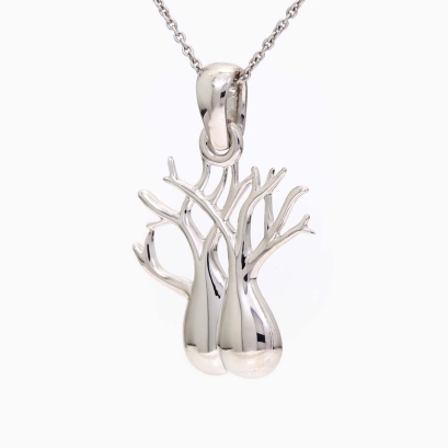 Twin Boab Tree necklace