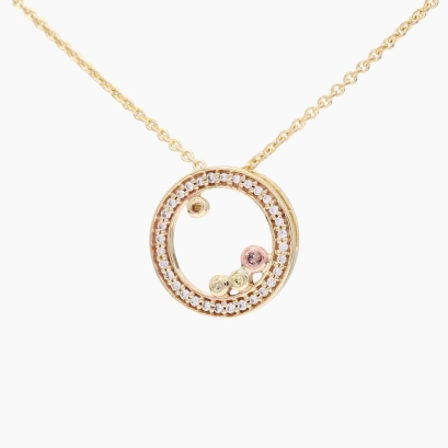 Roos rainbow diamond necklace