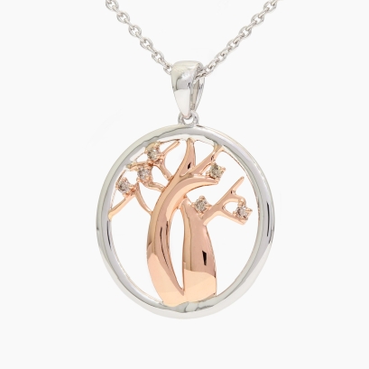 Life Boab champagne diamond necklace