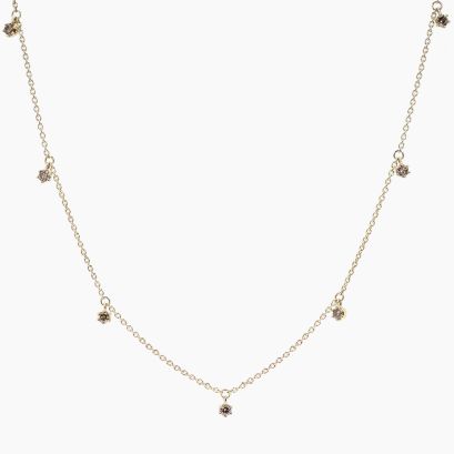 Galaxy champagne diamond necklace