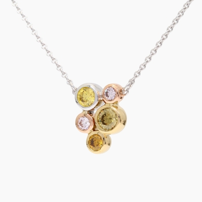 Chromelle rainbow diamond necklace