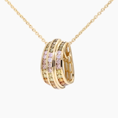 Valentina rainbow diamond necklace