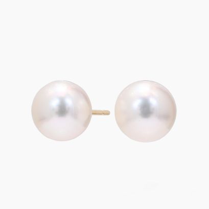 Abilene 8mm white South Sea pearl stud earrings