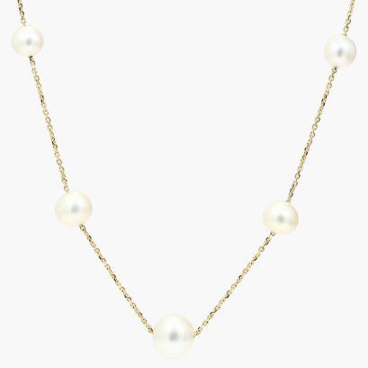 Haiti white freshwater pearl necklace