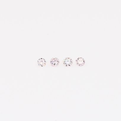 0.04 Total carat parcel of round-cut FLP Argyle pink diamonds