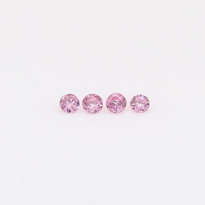 0.06 Total carat parcel of round-cut FIPP Argyle pink diamonds
