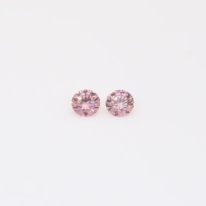 0.08 Total carat pair of FIP Argyle pink diamonds
