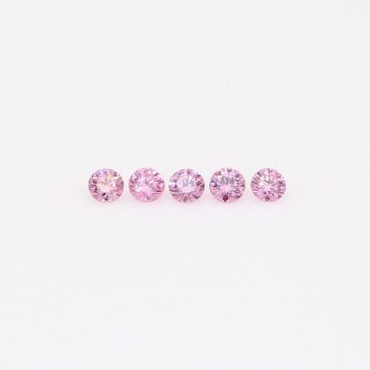 0.075 Total carat parcel of round-cut FIPP Argyle pink diamonds