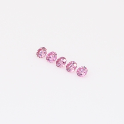 0.075 Total carat parcel of round-cut FIPP Argyle pink diamonds