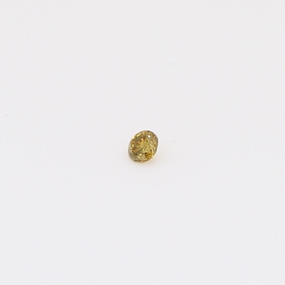 0.035 Carat round-cut fancy green diamond