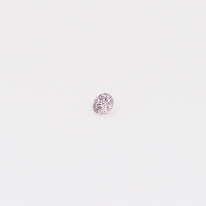 0.025 Carat round-cut fancy purple diamond