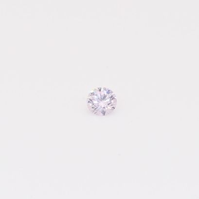 0.055 Carat round-cut fancy purple diamond
