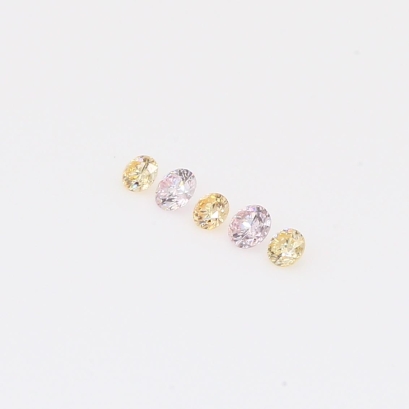 0.11 Total carat parcel of fancy apricot and FLP Argyle pink diamonds