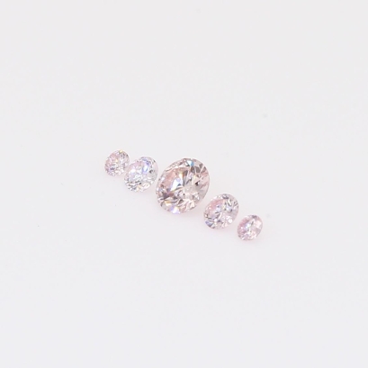 0.14 total carat parcel of round-cut FLP Argyle pink diamonds