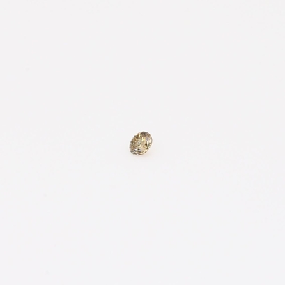 0.015 Carat round-cut champagne diamond