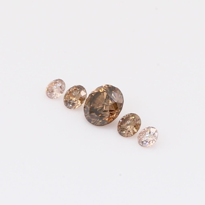 0.33 Total carat parcel of round-cut rainbow diamonds