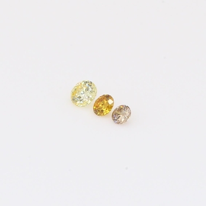 0.10 total carat parcel of round-cut rainbow diamonds