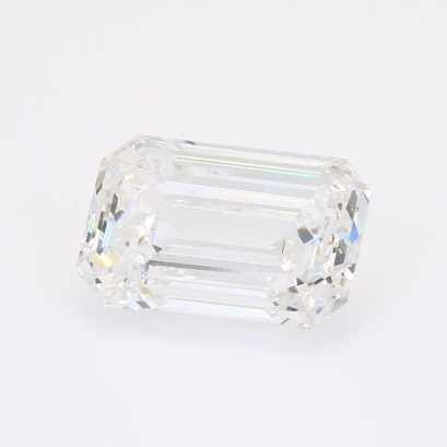 3.38 Carat emerald-cut white lab-grown IGI-certified diamond