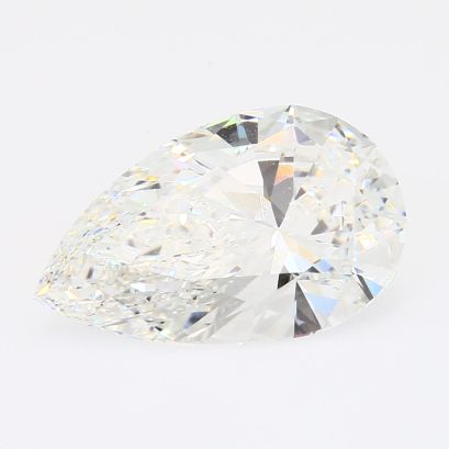 4.11 Carat pear-cut white lab-grown IGI-certified diamond