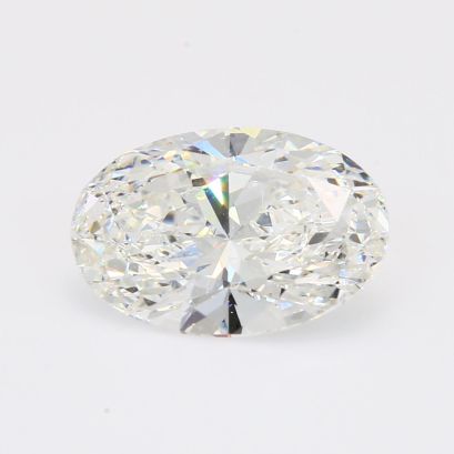 3.02 Carat oval-cut white lab-grown IGI-certified white diamond