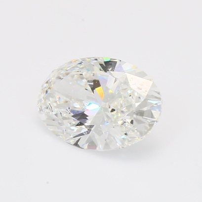 3.02 Carat oval-cut white lab-grown IGI-certified white diamond