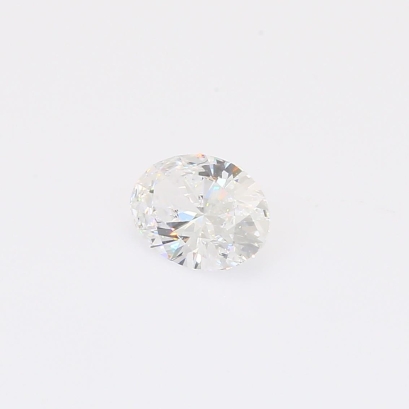 0.53 Carat oval-cut white lab-grown IGI-certified diamond