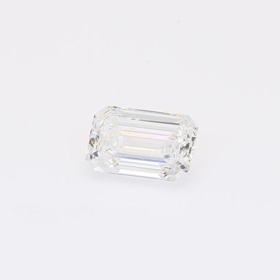 0.72 Carat emerald-cut white lab-grown IGI-certified diamond