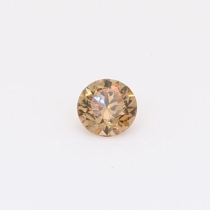 0.46 Carat round-cut champagne diamond